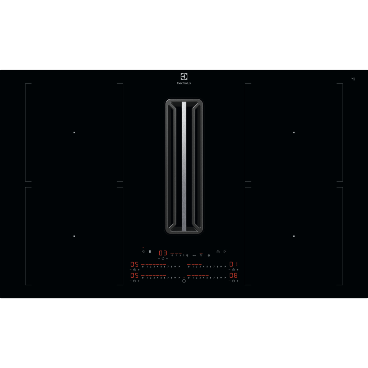 Electrolux - Induktionshäll med inbyggd fläkt - HHKB870S