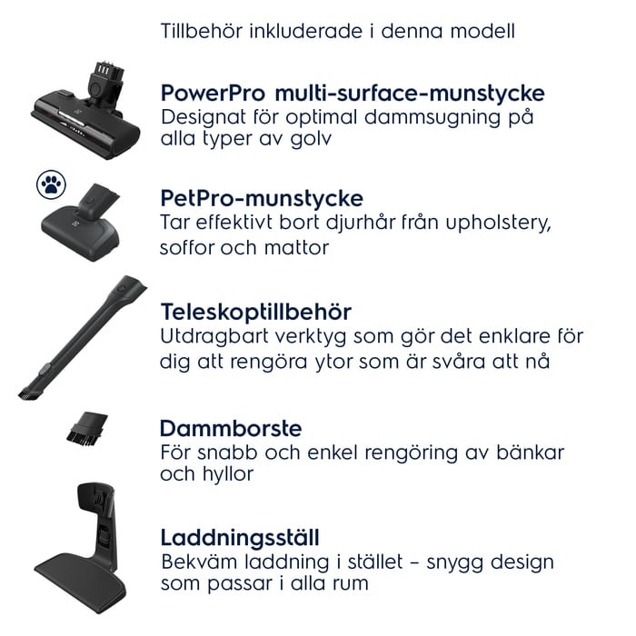 Electrolux - Skaftdammsugare - ES52AB25WB